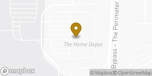 Map showing the location of The Home Depot in Atlanta, GA 30331