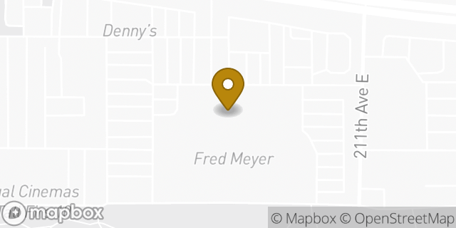 Map showing the location of Starbucks in Bonney Lake, WA 98391