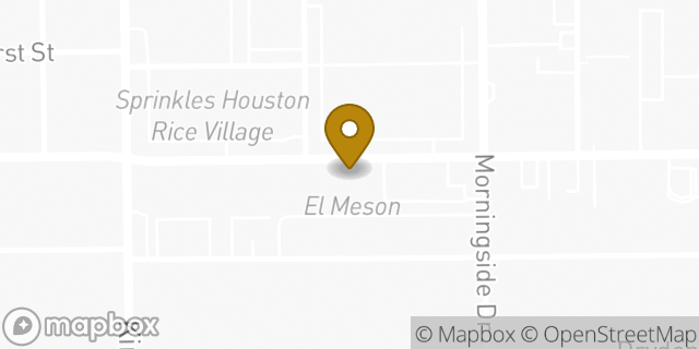 Map showing the location of Baskin-Robbins in Houston, TX 77005