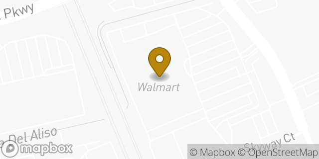 Map showing the location of Walmart Business Center in Fremont, CA 94539