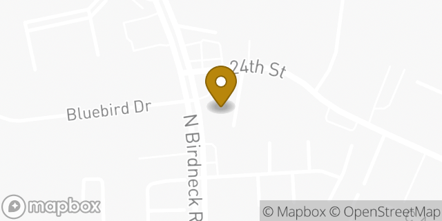 Map showing the location of The UPS Store in Virginia Beach, VA 23451