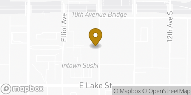 Map showing the location of Allina Health in Minneapolis, MN 55407
