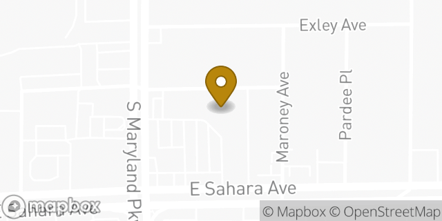 Map showing the location of Planet Fitness in Las Vegas, NV 89104