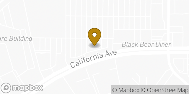 Map showing the location of Panera Bread in Bakersfield, CA 93309