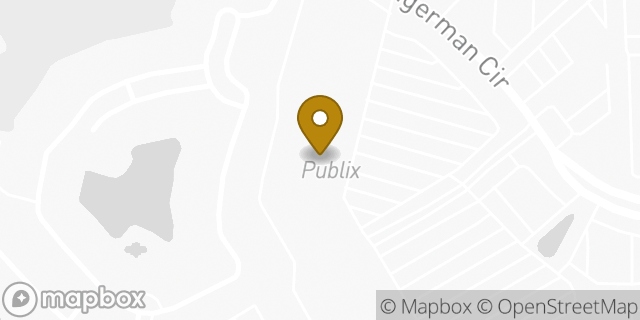 Map showing the location of Publix in Jacksonville, FL 32244