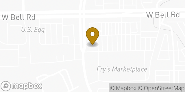 Map showing the location of The UPS Store in Phoenix, AZ 85053