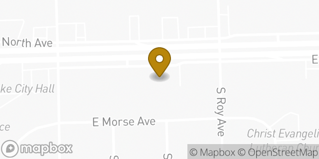 Map showing the location of AutoZone in Northlake, IL 60164