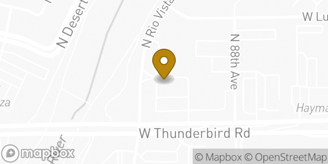 Map showing the location of Amazon Locker - Acute in Peoria, AZ 85381