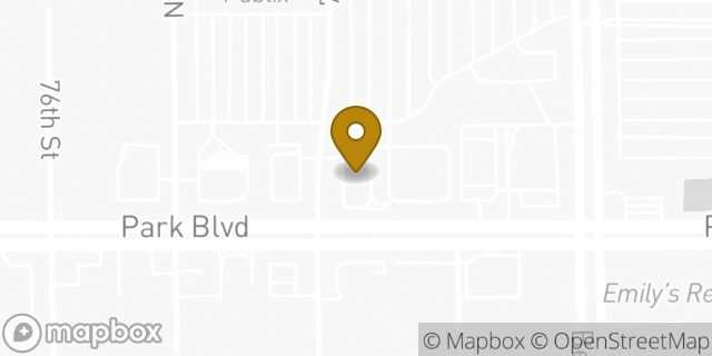 Map showing the location of Starbucks in Pinellas Park, FL 33781