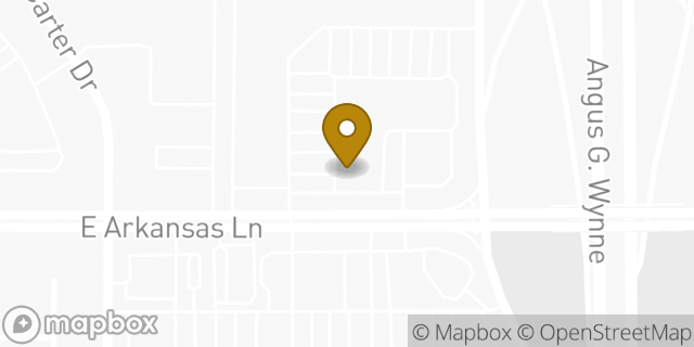Map showing the location of Chase Bank in Arlington, TX 76010