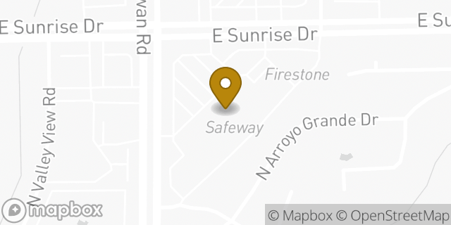 Map showing the location of Coinme in Tucson, AZ 85718