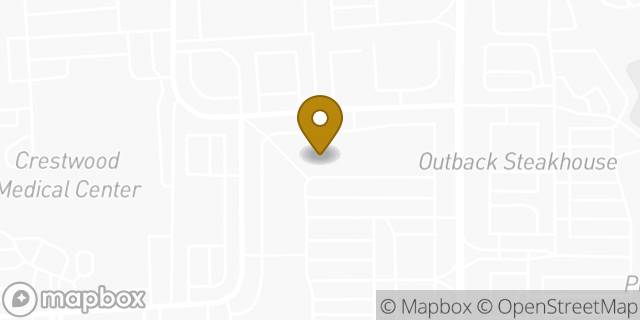 Map showing the location of The UPS Store in Huntsville, AL 35802