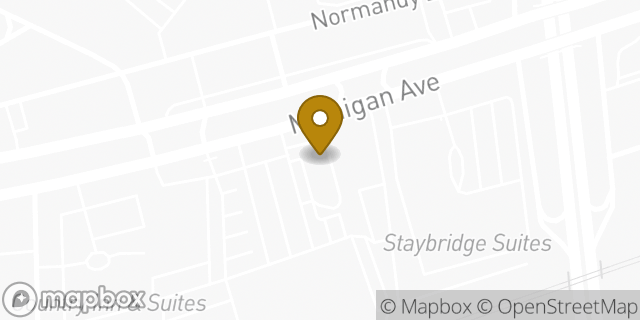 Map showing the location of Baskin-Robbins in Dearborn, MI 48124