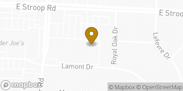 Map showing the location of Starbucks Coffee Company in Kettering, OH 45429