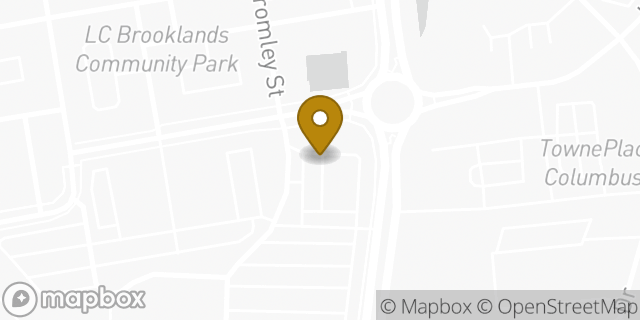 Map showing the location of ATM Getgo in Hilliard, OH