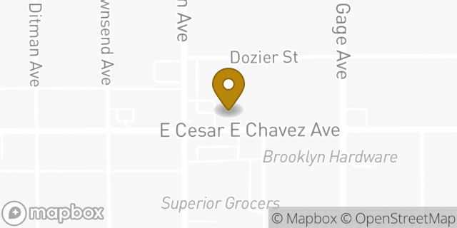 Map showing the location of CVS Pharmacy in Los Angeles, CA 90063
