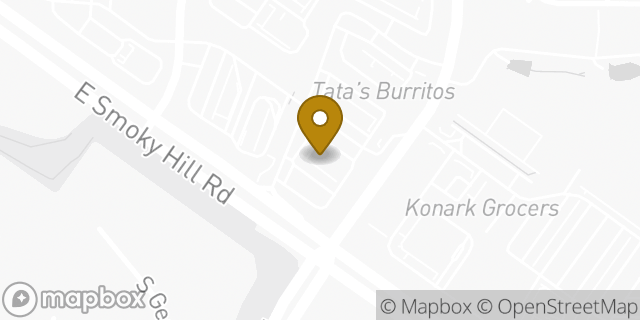 Map showing the location of Amazon Locker - Artico in Centennial, CO 80015
