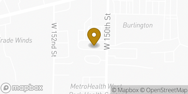 Map showing the location of McDonald's in Cleveland, OH 44111