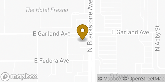 Map showing the location of Chase Bank in Fresno, CA 93726