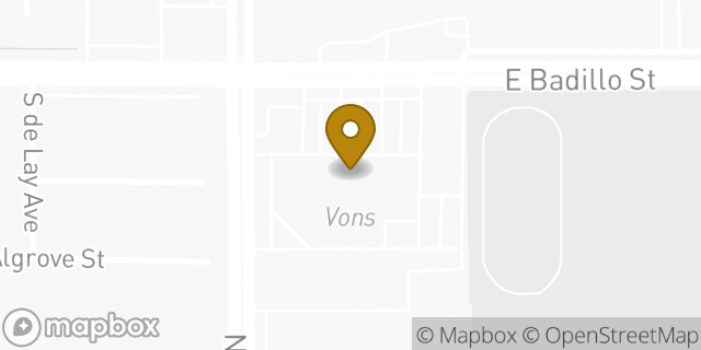 Map showing the location of Vons in Covina, CA 91724
