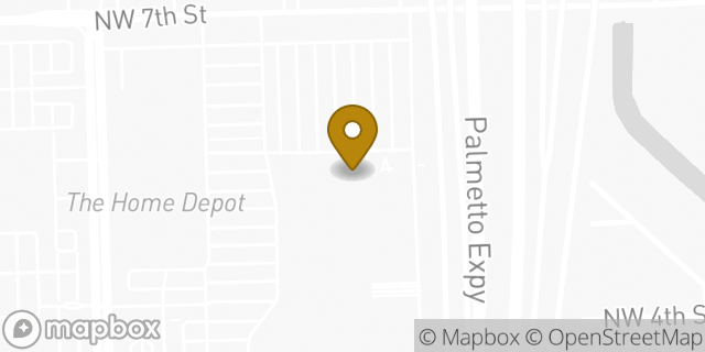 Map showing the location of Subway in Miami, FL 33144