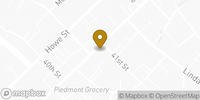 Map showing the location of The UPS Store in Oakland, CA 94611