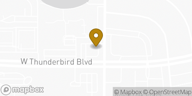 Map showing the location of Chase Bank in Sun City, AZ 85351