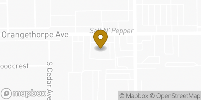 Map showing the location of Walgreens in Fullerton, CA 92833