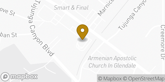 Map showing the location of McDonald's in Tujunga, CA 91042