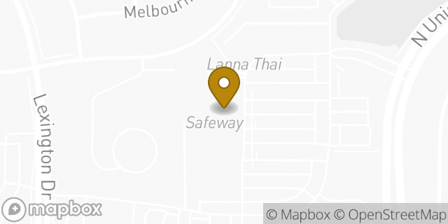 Map showing the location of Safeway in Colorado Springs, CO 80920