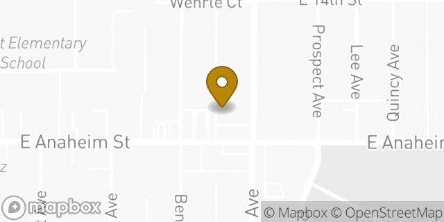 Map showing the location of Amazon Locker - Azari in Long Beach, CA 90804