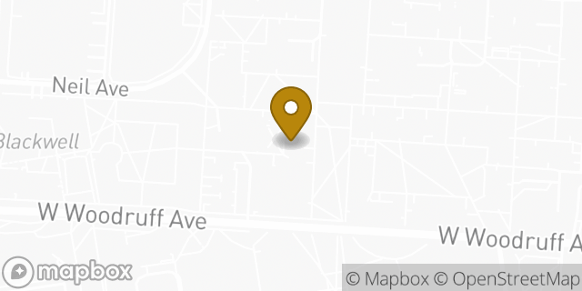 Map showing the location of Amazon Locker - Ilex opaca in Columbus, OH 43210