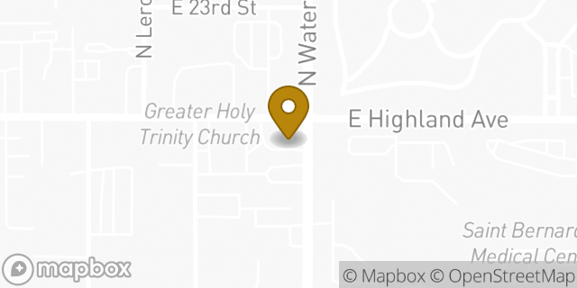 Map showing the location of Subway in San Bernardino, CA 92404