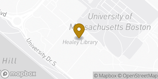 Map showing the location of Dunkin' in Boston, MA 02125