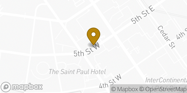 Map showing the location of Starbucks in Saint Paul, MN 55102