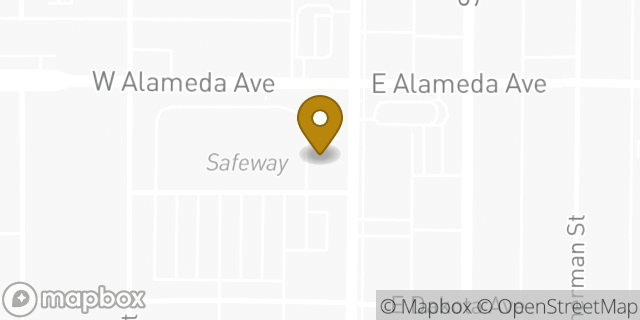 Map showing the location of The UPS Store in Denver, CO 80209