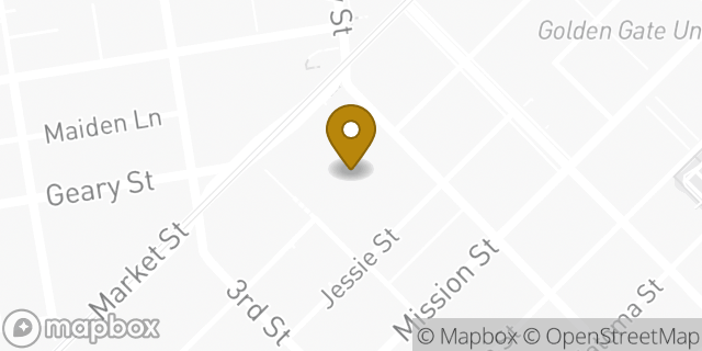 Map showing the location of The UPS Store in San Francisco, CA 94105
