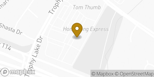 Map showing the location of Subway in Trophy Club, TX 76262