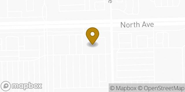 Map showing the location of Dr. John Lang, Optometrist, and Associates in Melrose Park, IL 60160