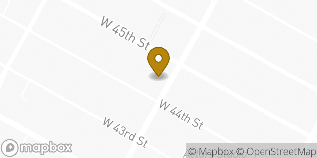 Map showing the location of Target in New York, NY 10036