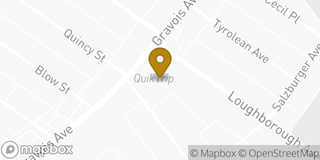Map showing the location of QuikTrip in St Louis, MO 63116