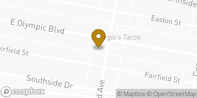 Map showing the location of Amazon Locker - Bok in East Los Angeles, CA 90022