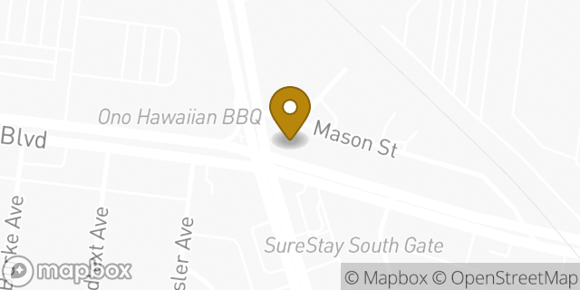 Map showing the location of 7-Eleven in South Gate, CA 90280