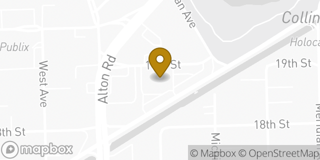 Map showing the location of Publix in Miami Beach, FL 33139