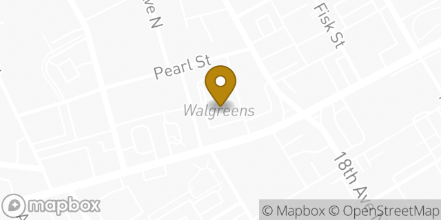 Map showing the location of Walgreens in Nashville, TN 37203