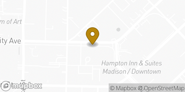 Map showing the location of Papa John's Pizza in Madison, WI 53703