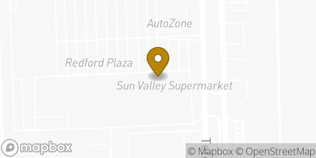 Map showing the location of Amazon Locker - Vasyl in Detroit, MI 48239