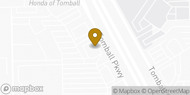 Map showing the location of Bank Of America in Tomball, TX 77375