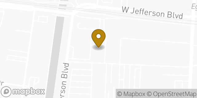 Map showing the location of WeWork Culver City in Los Angeles, CA 90016