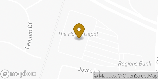 Map showing the location of The Home Depot in Nashville, TN 37216